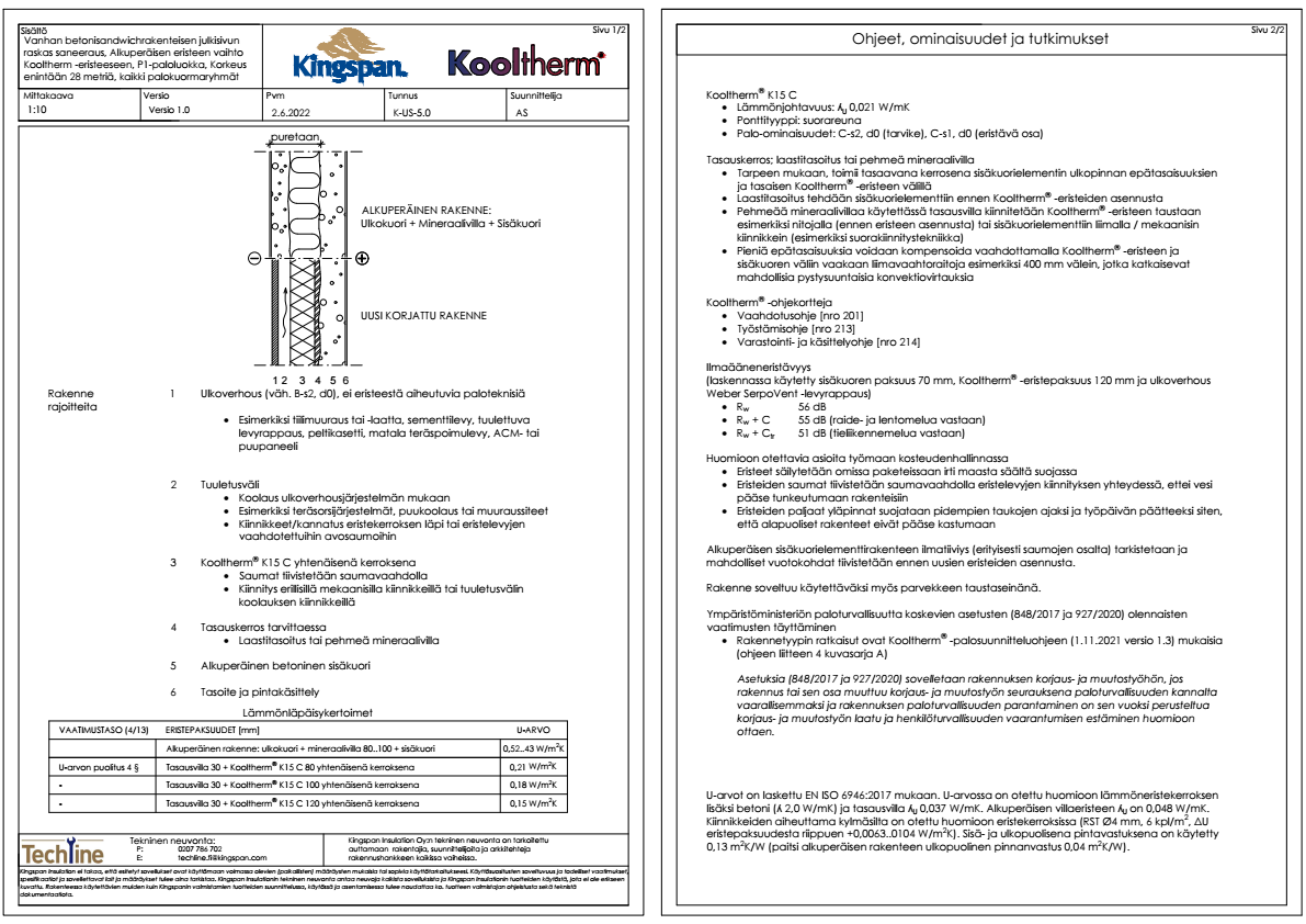 ProdLib   Kooltherm, betonisandwich, P1, max 28m